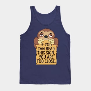 Sloth The Loner Tank Top